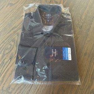 NWT Society of Threads Black/White Button Down- Slim Fit- XL